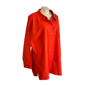 Eileen Fisher Orange Organic cotton blend Blouse Size 2X